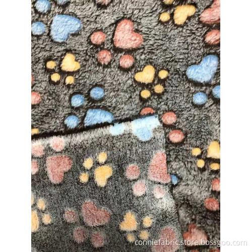 100% Polyester Double Flannel Fleece with Jacquard Fabric